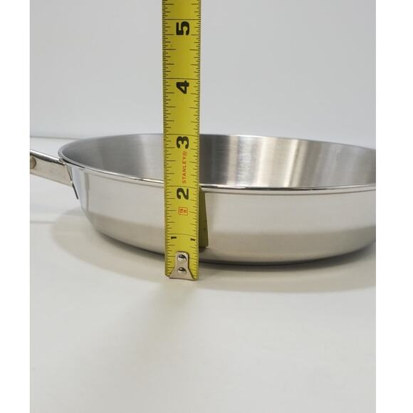 Vintage Revere Ware 1801 Tri-Ply Stainless Steel Disk Bottom 9" Fry Pan No Lid - Picture 2 of 7